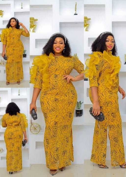 Cap Point Yellow / 14 Cap Point Elegant Jemima Dress