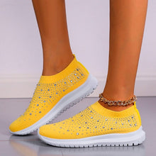 Load image into Gallery viewer, Cap Point yellow / 5 Comfortable Soft Bottom Breathable Mesh Flat Sneakers
