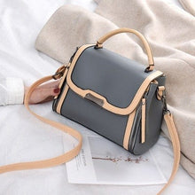 Load image into Gallery viewer, Cap Point Yellow and  gray / 20-30cm New Fashion  Style Hit Color Trendy Handbag
