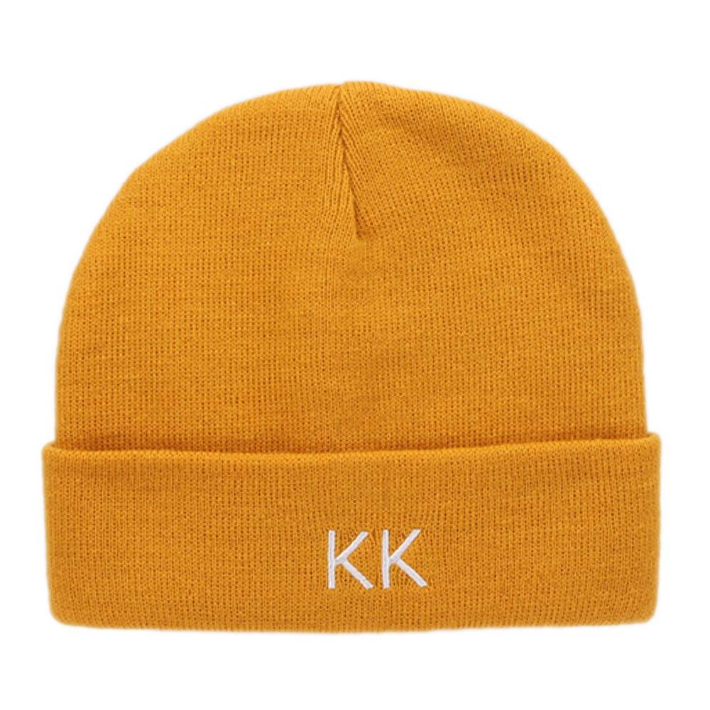 Cap Point Yellow Davis Embroidered Warm Winter Hat