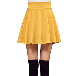 Cap Point Yellow / M Serena Big Size Tutu School Short Skirt Pant