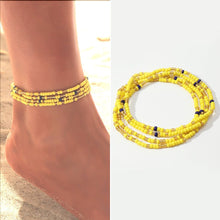Charger l&#39;image dans la galerie, Cap Point yellow / One size Charlene Beads Waistchain Ankle Bracelet
