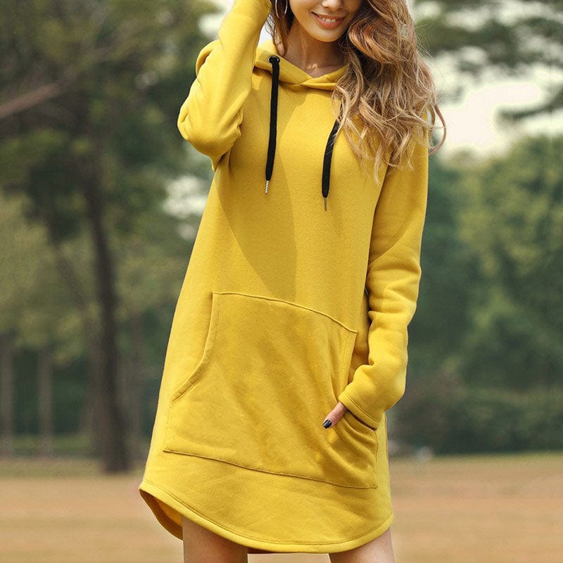 Cap Point Yellow / S Karleen Fashion Hoodies Big Pocket Sweatshirt Oversized Pullover