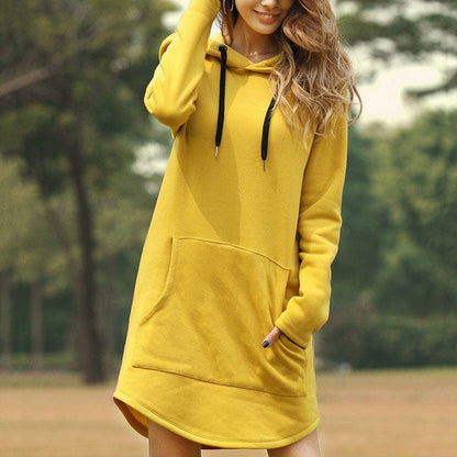 Cap Point Yellow / S Karleen Fashion Hoodies Big Pocket Sweatshirt Oversized Pullover