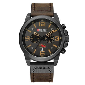 Cap Point yellow Top Brand Luxury Waterproof Sport Wrist Watch Chronograph Mens Watch