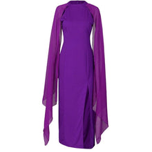 Load image into Gallery viewer, Cap Point Zelle Elegant Chiffon Patchwork Long Sleeve Loose Dress
